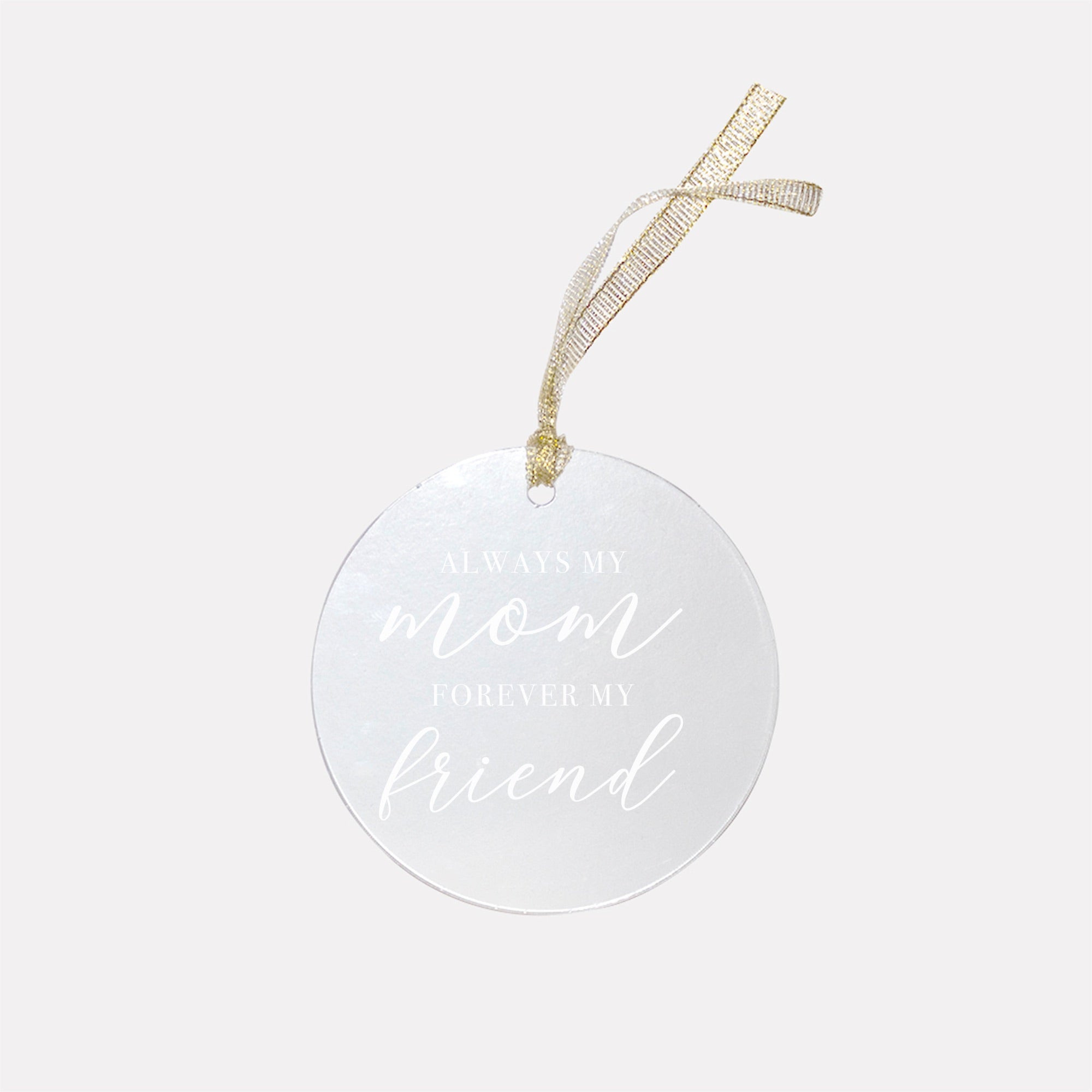 Christmas Gift for Mom - Clear Acrylic Ornament