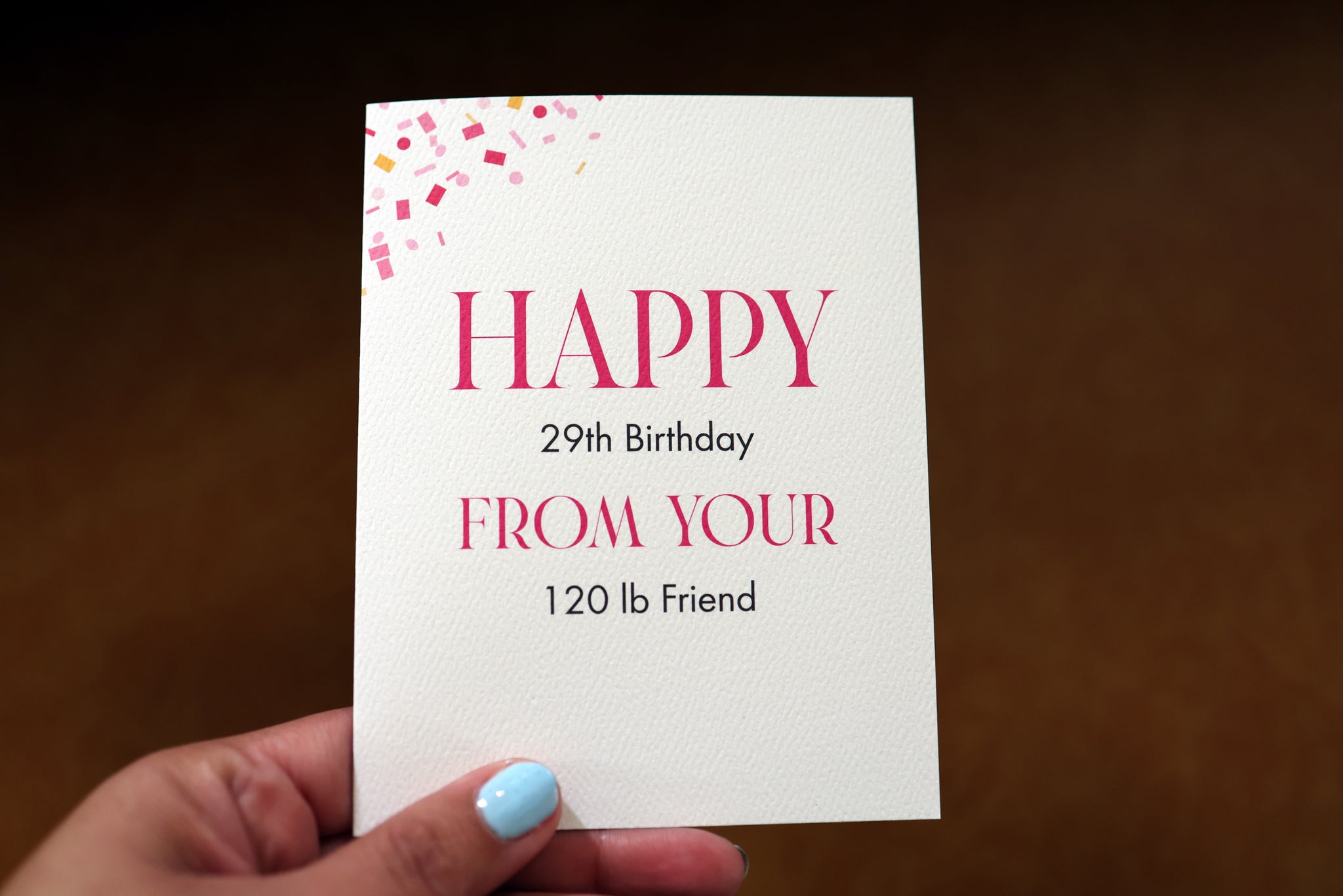 Happy 29th Birthday Card